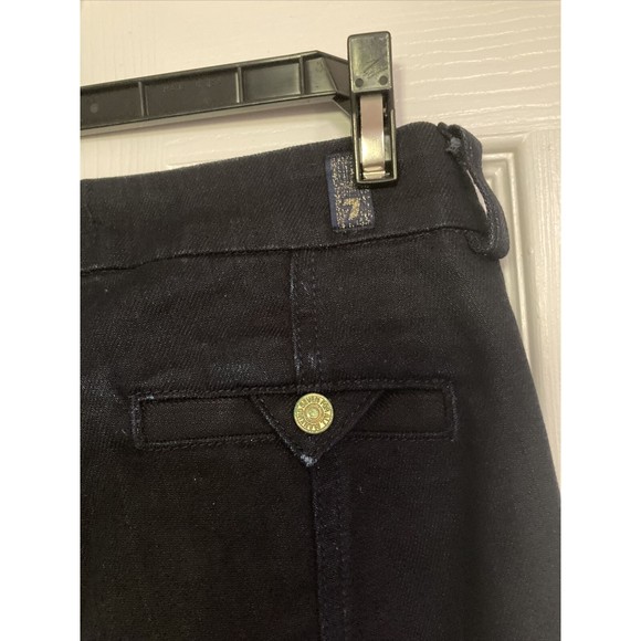 7 For All Mankind Women's Jeans Dark Wash Denim Flare Bell Bottom Size 26 - Picture 9 of 12